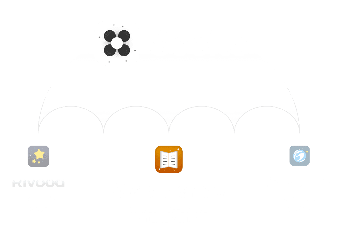 umbrella with sooite on top and 3 logos on bottom